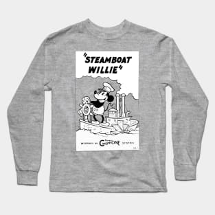 Steamboat Willie Original Poster Long Sleeve T-Shirt